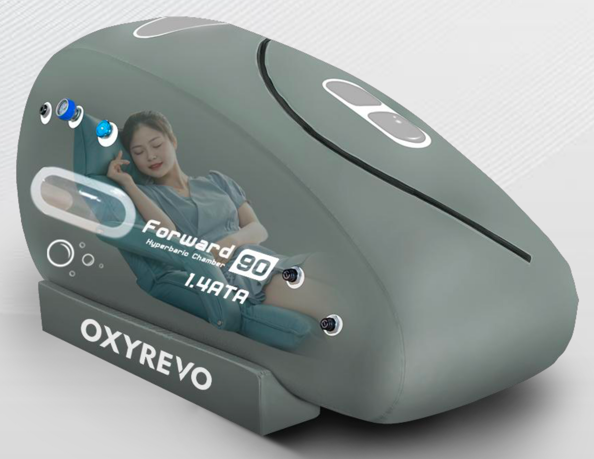 OxyRevo Forward90 1.4 to 1.5 ATA Portable Sitting Hyperbaric Chamber