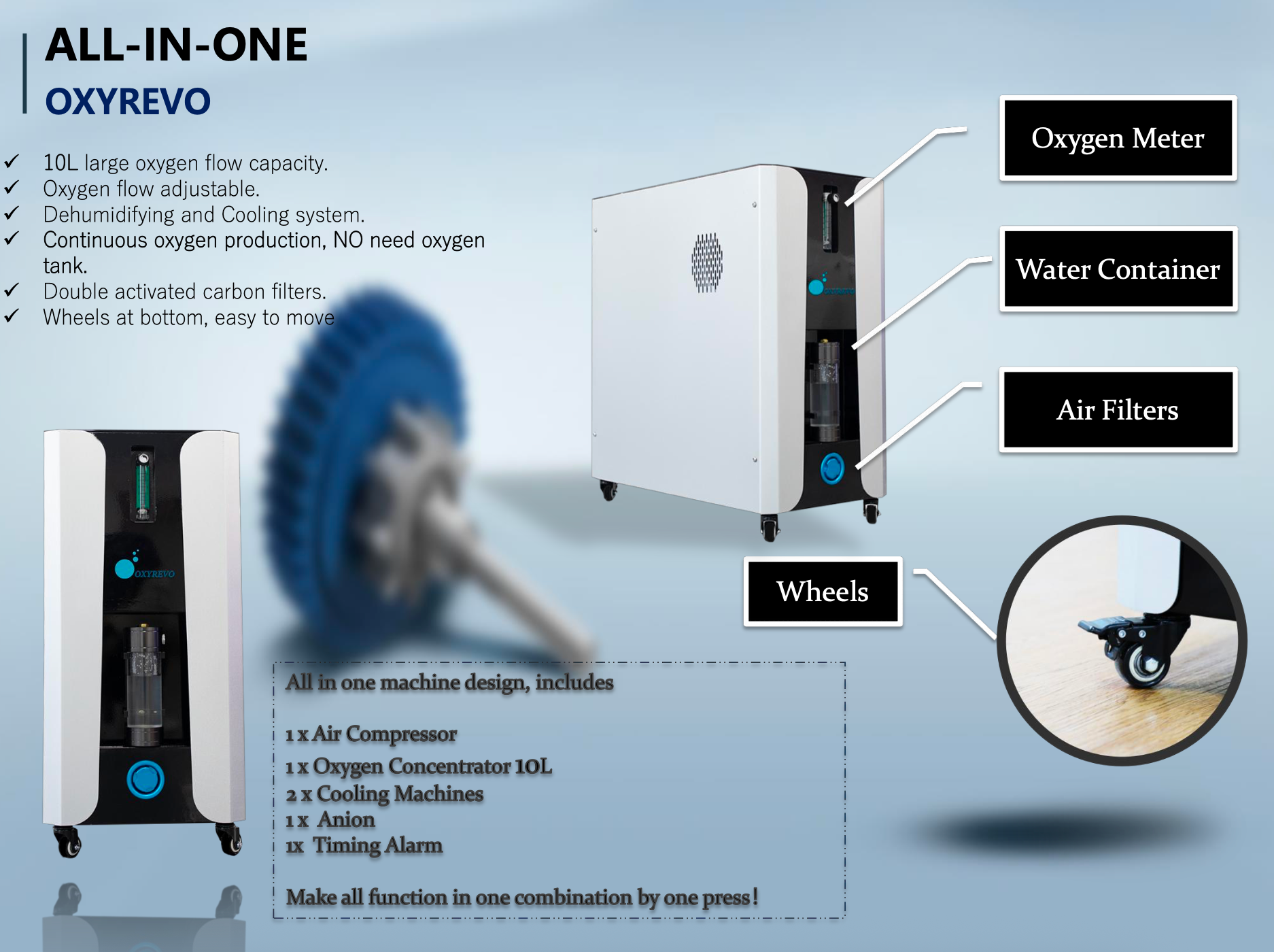 OxyRevo Elite32 1.4 ATA Portable Hyperbaric Chamber